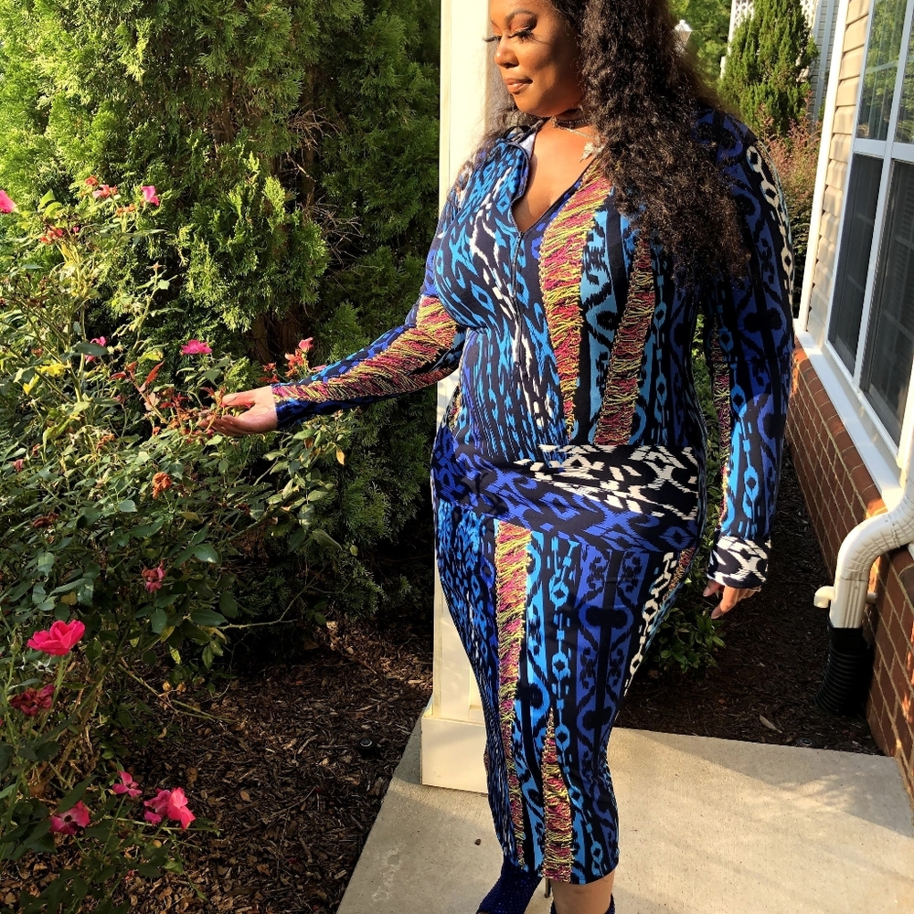 Multi printed Maxi Dress